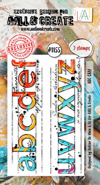 AALL and Create - ABC CBA! Stamp Set, str A8