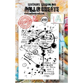 Aall and Create - Scripts Stamp Set, str A7