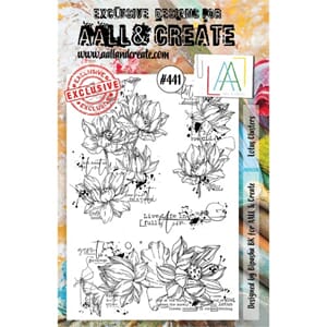 Aall and Create - Lotus Clusters Stamp, str A5