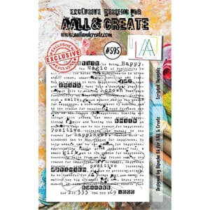 Aall and Create - Scripted Thoughts Stamp, str 6,5x15,5 cm