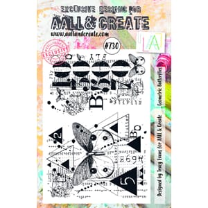 Aall and Create - Geometric Butterflies Stamp, str A5