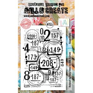 Aall and Create - Round Digits Stamp, str A6