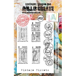 AALL and Create - Tickets Stamp Set, A7