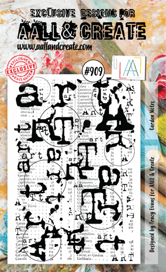 Aall and Create - Garden Notes Stamp, str A6