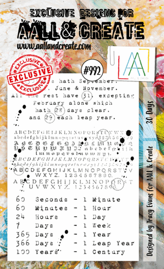AALL and Create - 30 Days Stamp Set, A7