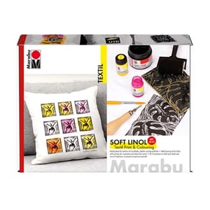 Marabu - Textil Soft Linol Print & Colouring Set
