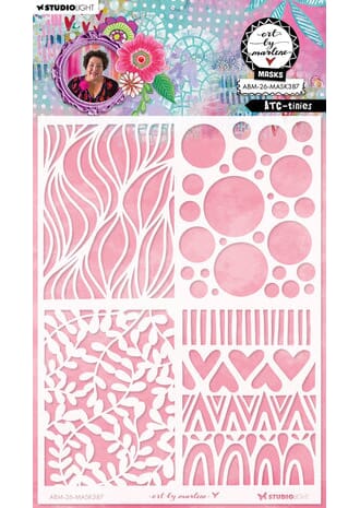 Art by Marlene - ATC-tinies Mask, str 6x8 inch