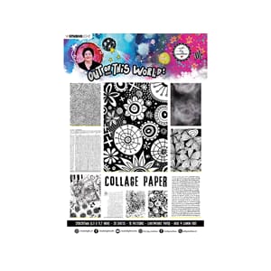 Studio Light - ABM Out Of This World Pattern Paper B&W 15