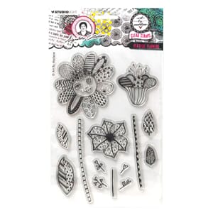 Art by Marlene - Playful Flowers Clear Stamp