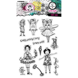 Art by Marlene - Fancy Girls Signature Cling Stamp