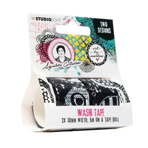 Art by Marlene - Scallop Black/Wh Washi Tape Signature Coll.