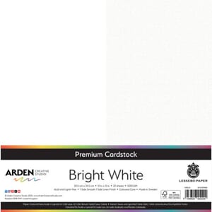 Premium Cardstock 12x12 Inch - Bright White, 300 gram, 1ark