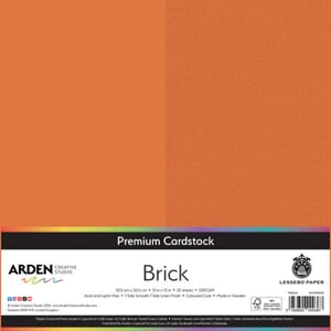 Premium Cardstock 12x12 Inch - Brick, 300 gram, 1ark