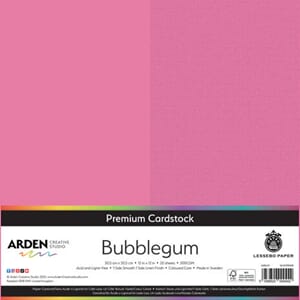 Premium Cardstock 12x12 Inch - Bubblegum, 300 gram, 1ark