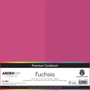 Premium Cardstock 12x12 Inch - Fuchsia, 300 gram, 1ark