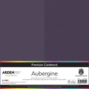 Premium Cardstock 12x12 Inch - Aubergine, 300 gram, 1ark