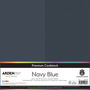 Premium Cardstock 12x12 Inch - Navy Blue, 300 gram, 1ark