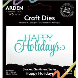 Arden Creative - Craft Die Stacked Happy Holidays