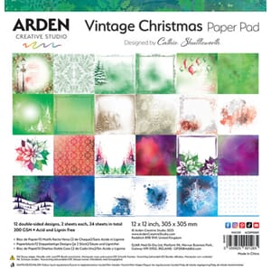 Arden - Vintage Christmas 12x12 Inch Paper Pad