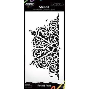 Arden - Frosted Flake Maker Series 4x8 Inch Stencil