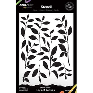 Arden - Lots of Leaves 6x8 Inch Stencil