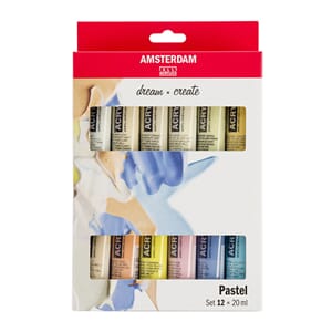 Amsterdam - Pastellfarger Set Standard Acrylic paint, 20ml