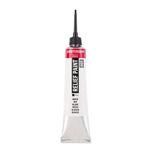 Amsterdam - White Relief Paint 20ml