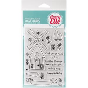 Avery Elle: Windmill Clear Stamp Set, 4x6