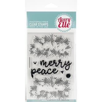 Avery Elle: Peaceful Pines - Clear Stamp Set, 4x6