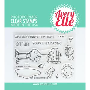 Avery Elle - Flamazing Clear Stamp Set, 3x4 inch