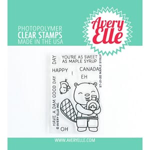 Avery Elle - Maple Syrup Clear Stamp Set, 2x3 inch