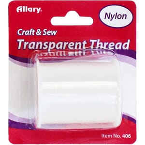 Allary: Clear Transparent Nylon Thread, 137 meter