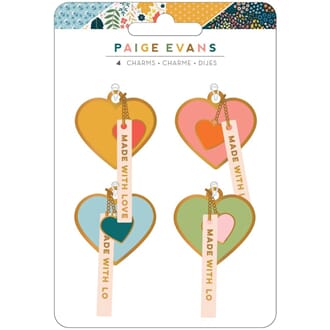 Paige Evans - Heart Bungalow Lane Charms 4/Pkg