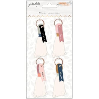 Jen Hadfield - Peaceful Heart Tassels, 4/Pkg