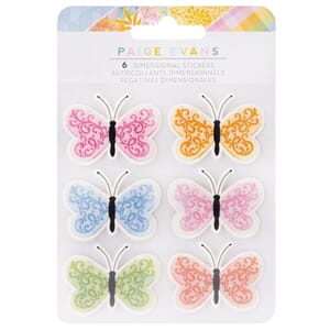 Paige Evans - Garden Shoppe Dimensional Stickers Butterflies