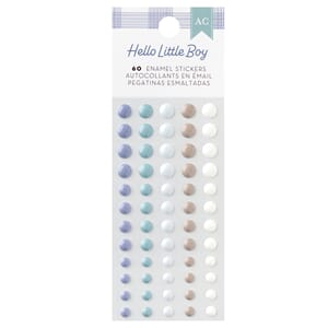 American Craft - Hello Little Boy Enamel Stickers