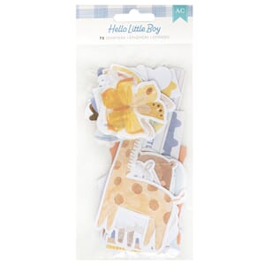 American Craft - Hello Little Boy Ephemera Icon Gold Foil