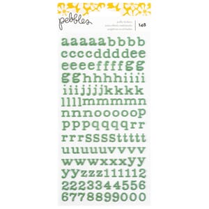 Pebbles - Alpha Sunny Bloom Puffy Sticker