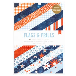 American Crafts - Flags and Frills 6x8 Inch Paper Pad