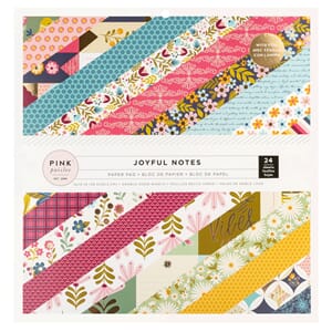 Pink Paislee - Joyful Notes 12x12 Inch Paper Pad