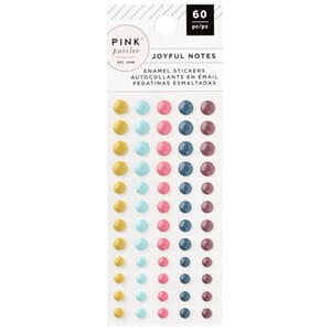 Pink Paislee - Joyful Notes Enamel Stickers