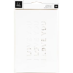 Heidi Swapp: Patterned & Phrase Art Walk Stencil Pad 10/Pkg