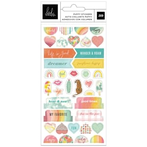 Heidi Swapp - Sun Chaser Mini Puffy Stickers 39/Pkg