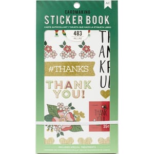 American Crafts: Lots Of Thanks Stickers 30-Page Book