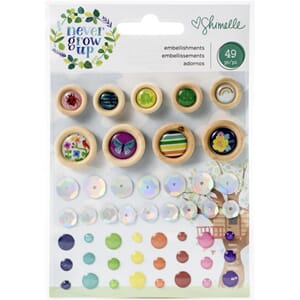 Shimelle: Never Grow Up Mini Embellishments