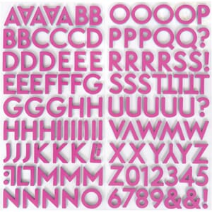 Dear Lizzy: Flip Flop Alphabet Here & Now Stickers 124/Pkg