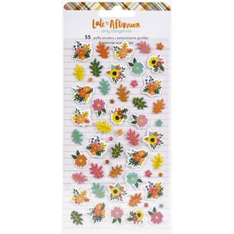 Amy Tan: Late Afternoon Mini Puffy Stickers, 55/Pkg