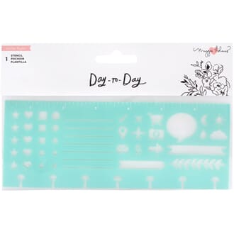 Maggie Holmes: Icons Day-To-Day Planner Stencil 7x4.5inch