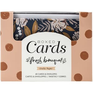 Crate Paper: Fresh Bouquet A2 Cards W/Envelopes, 40/Box