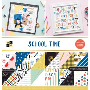 DCWV - School Time 12x12 Inch Paper Stack